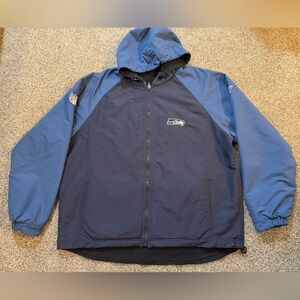 NFL Seattle Seahawks Double-sided Waterproof and Fleece Hooded Jacket, Men’s XL